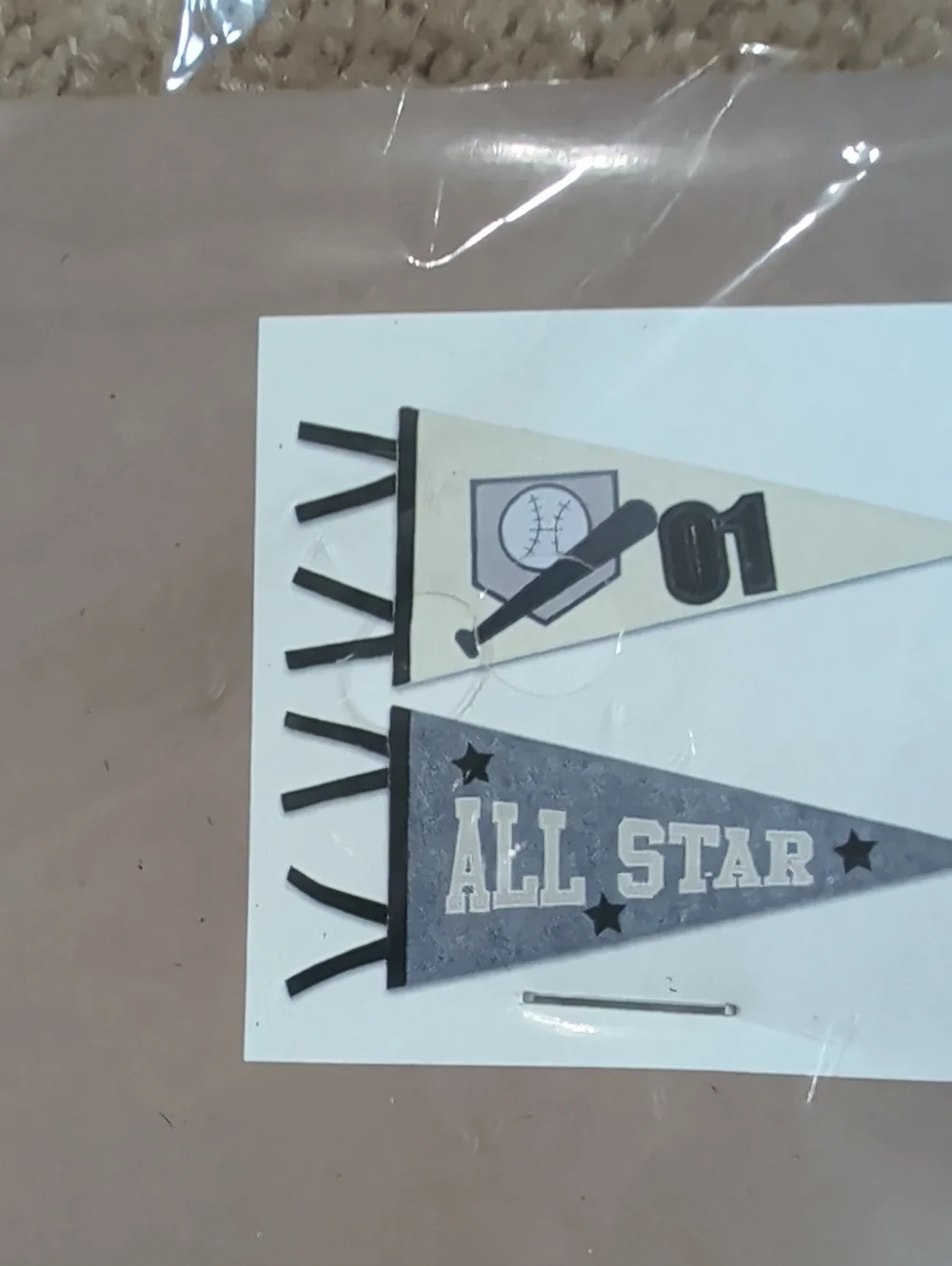 Baseball Felt Penants